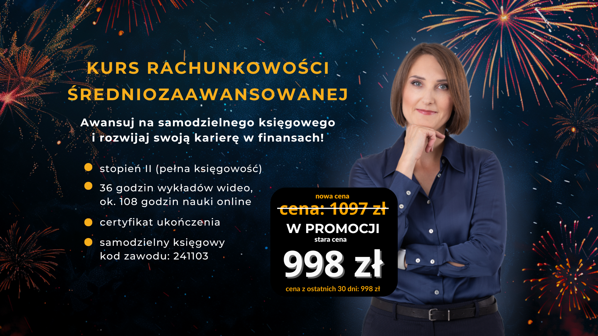 Wyprzedaż Noworoczna Kurs rachunkowości średnio zaawansowanej