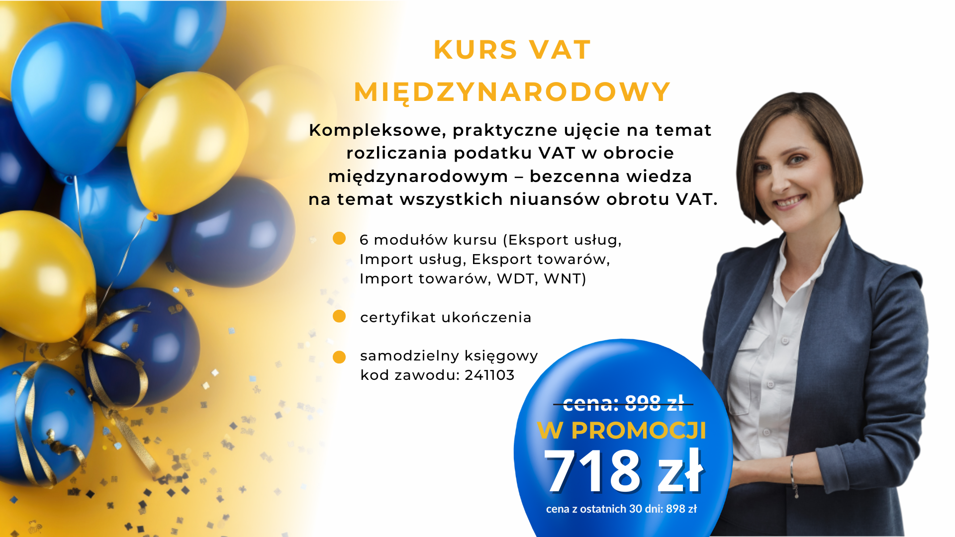 Wyprzedaż Noworoczna Kurs VAT MIĘDZYNARODOWY