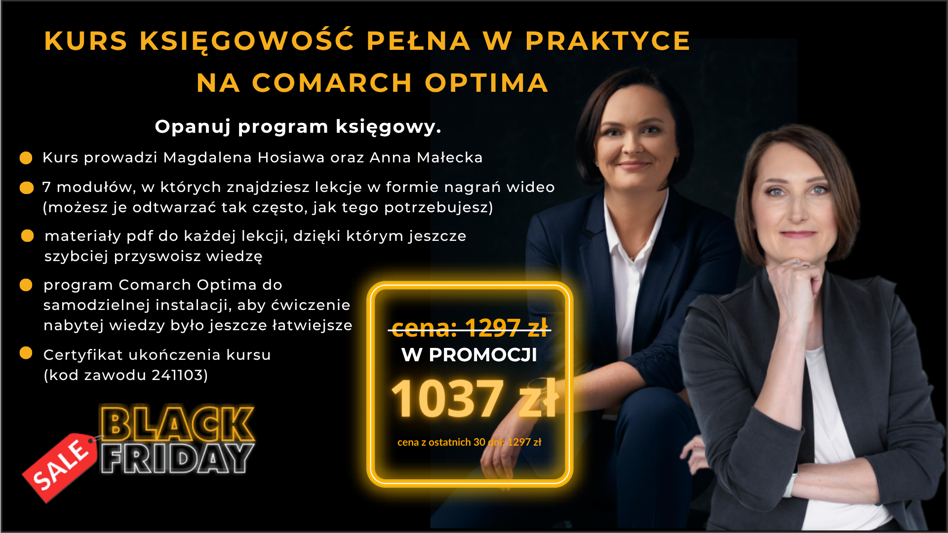 Black Friday Księgowość pełna w praktyce na Comarch Optima