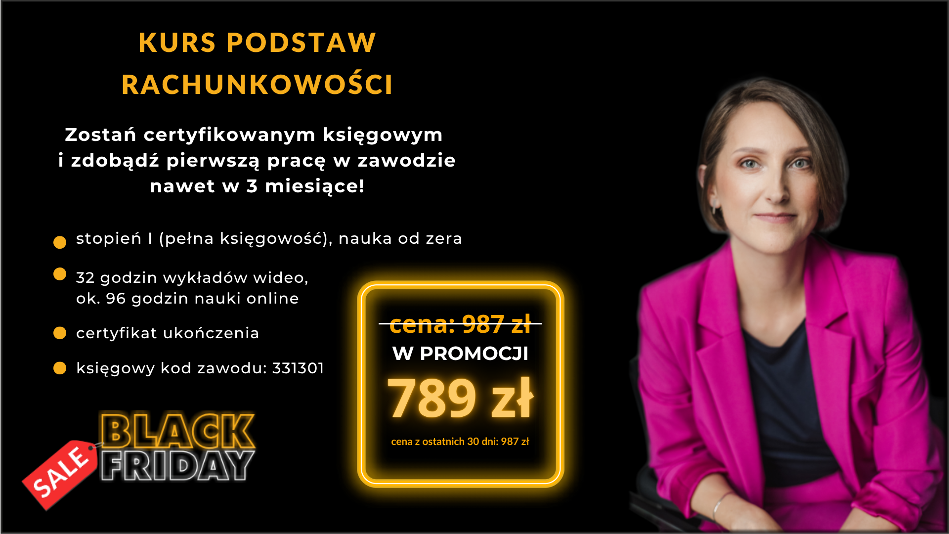 Black Friday Kurs podstaw rachunkowości