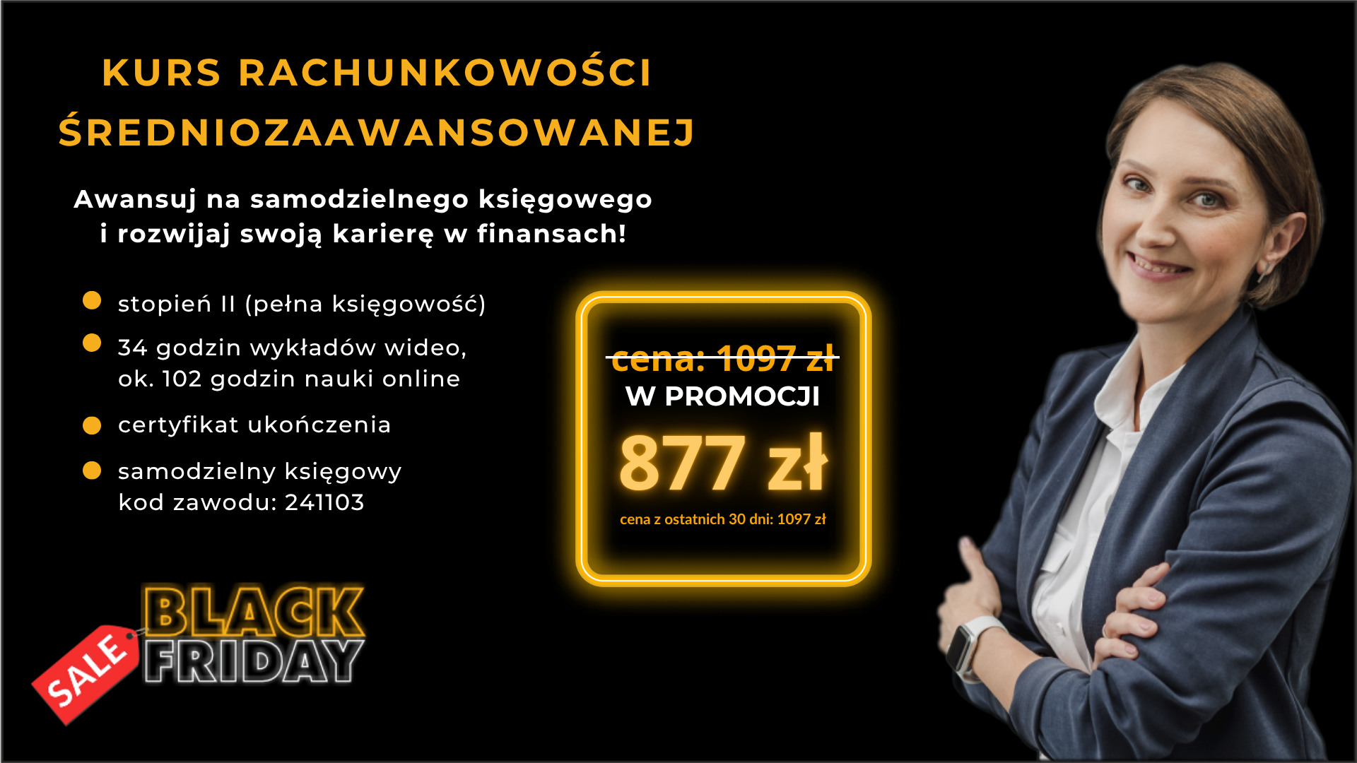 Black Friday Kurs rachunkowości średnio zaawansowanej