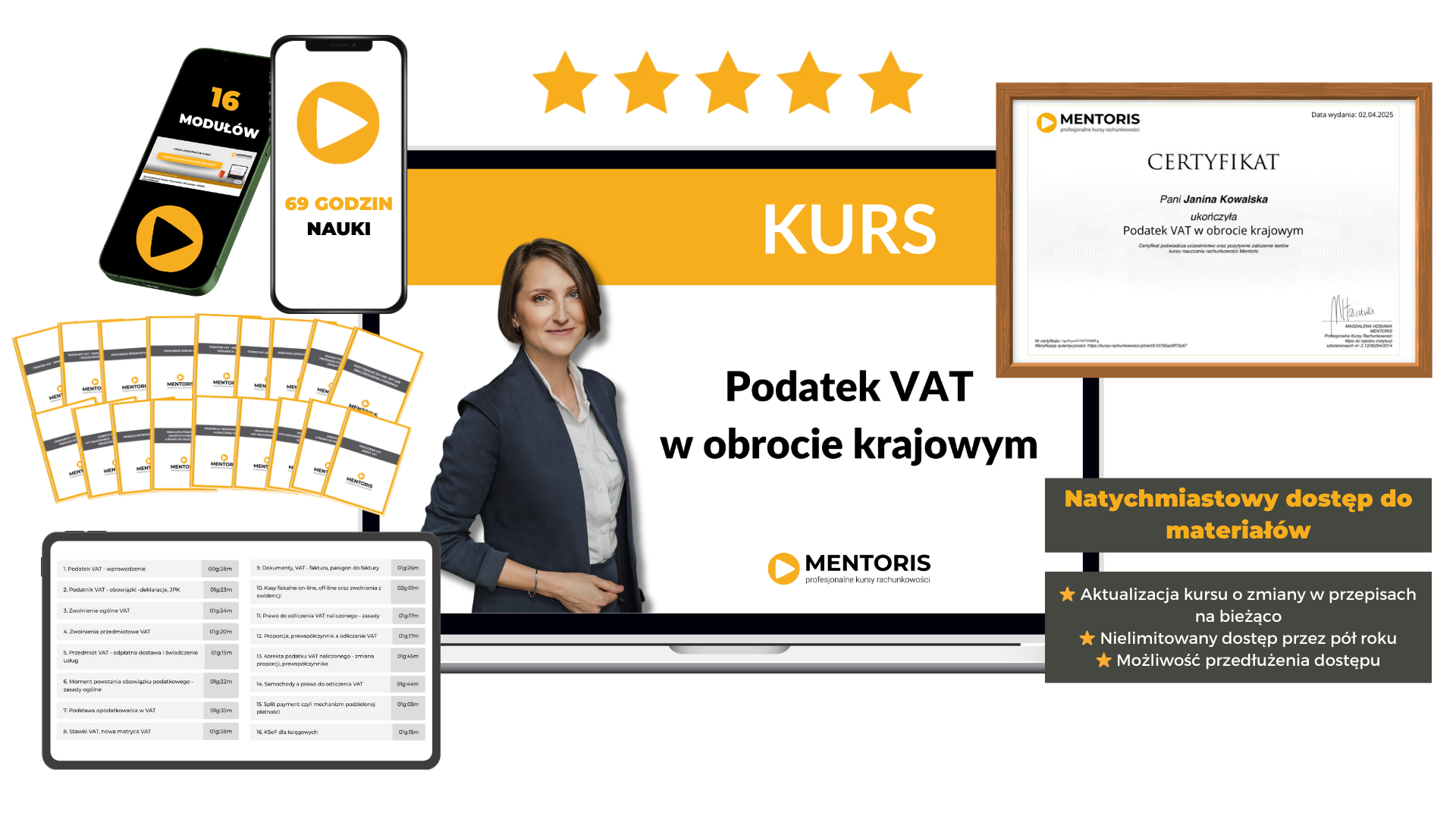 Kurs podatek VAT w obrocie Krajowym - Profwsjpnalne Kursy rachunkowości Mentoris Magdalena Hosiawa