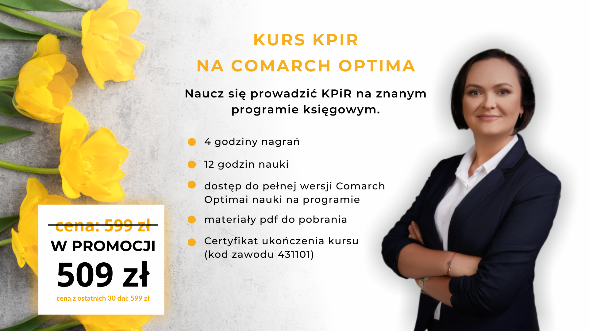 Wyprzedaż Noworoczna KPiR na Comarch Optima